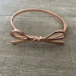 Rose gold Kate spade bow tie bracelet